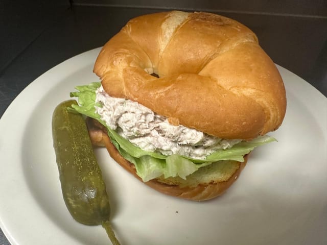 Tuna or Egg Salad Croissant.